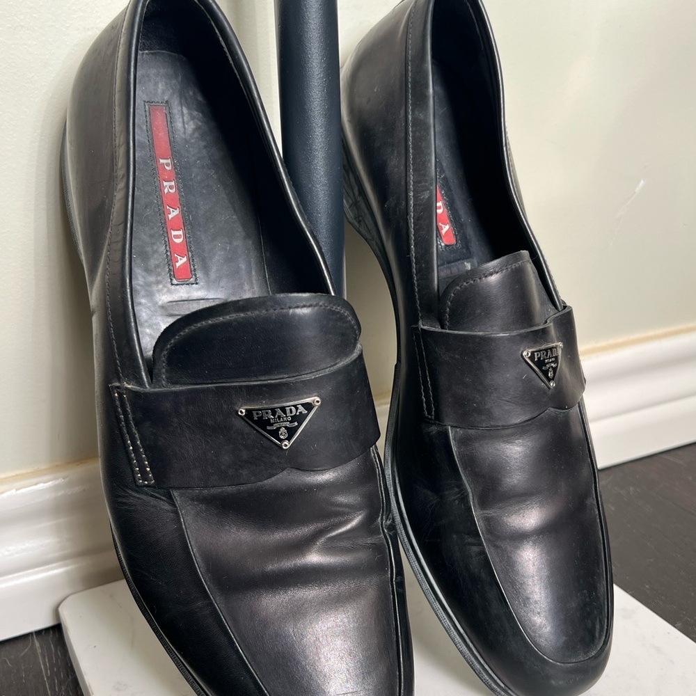 Prada Men's Black Loafers